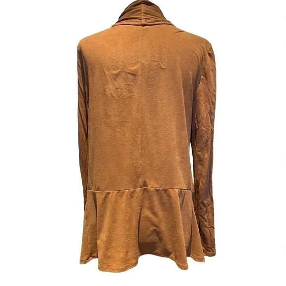 Z Supply faux suede cardigan, camel brown. Size Small. - Picture 2 of 5